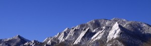 Flatirons in Boulder CO