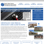 New Website design for Great Lakes Cancer Management Specialists