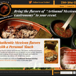 Web design for Xicamiti Catering