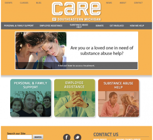 CARE of SouthEast Michigan web design
