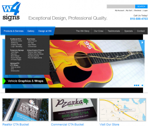 W4 Signs web design